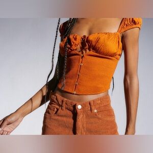 UO Rosalie Smocked Blouse